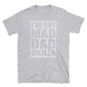 Mad Dad Skills - White on Black