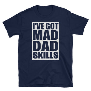 Mad Dad Skills - White on Black